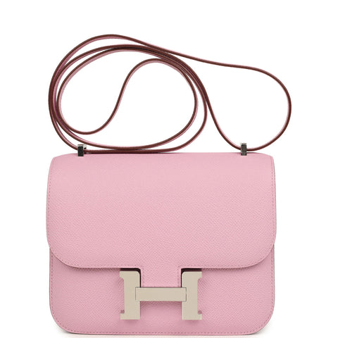Hermes Constance 18 Mauve Sylvestre Epsom Palladium Hardware