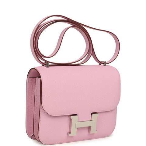 Hermes Constance 18 Mauve Sylvestre Epsom Palladium Hardware