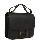 Pre-owned Hermes Constance Cartable 29 Black Sombrero Gold Hardware - Thumbnail View 2