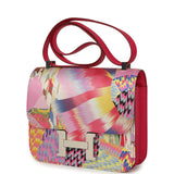 Pre-owned Hermes Constance 24 "Marble Silk" Rose Mexico Swift Palladium Hardware - Thumbnail View 5