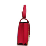 Pre-owned Hermes Constance 24 "Marble Silk" Rose Mexico Swift Palladium Hardware - Thumbnail View 3