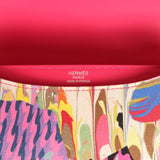 Pre-owned Hermes Constance 24 "Marble Silk" Rose Mexico Swift Palladium Hardware - Thumbnail View 8