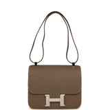 Pre-owned Hermes Constance 24 Etoupe Epsom Palladium Hardware - Thumbnail View 7