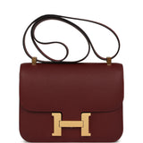 Hermes Constance 24 Rouge H Epsom Gold Hardware - Thumbnail View 1