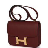 Hermes Constance 24 Rouge H Epsom Gold Hardware - Thumbnail View 5