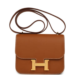 Hermes Constance 18 Gold Epsom Gold Hardware