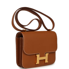 Hermes Constance 18 Gold Epsom Gold Hardware
