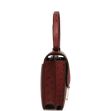 Hermes Constance 18 Rouge H Ostrich Palladium Hardware - Thumbnail View 3