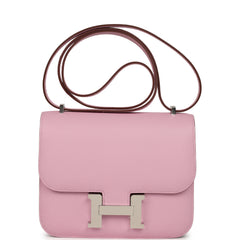 Hermes Constance 18 Mauve Sylvestre Epsom Palladium Hardware