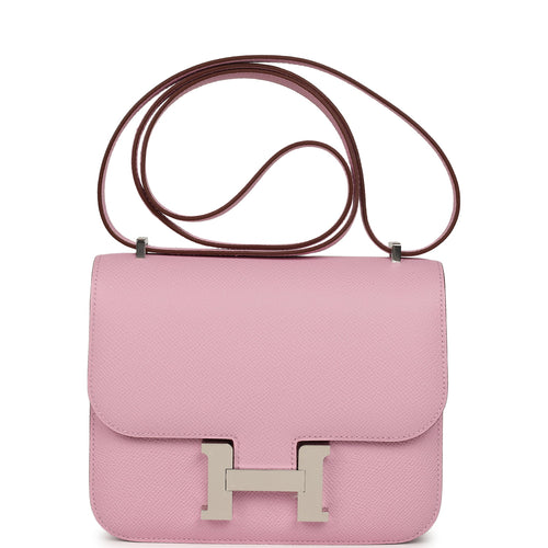 Hermes Constance 18 Mauve Sylvestre Epsom Palladium Hardware