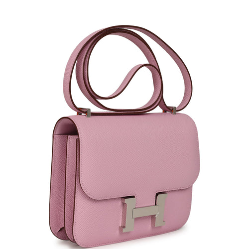 Hermes Constance 18 Mauve Sylvestre Epsom Palladium Hardware