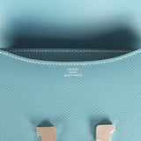 Hermes Constance 18 Blue Jean Epsom Palladium Hardware - Thumbnail View 8