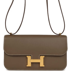 Hermes Constance Elan Etoupe Epsom Gold Hardware