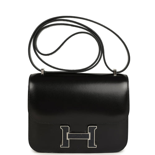 Hermes Constance 18 Black Box Aventurine Hardware