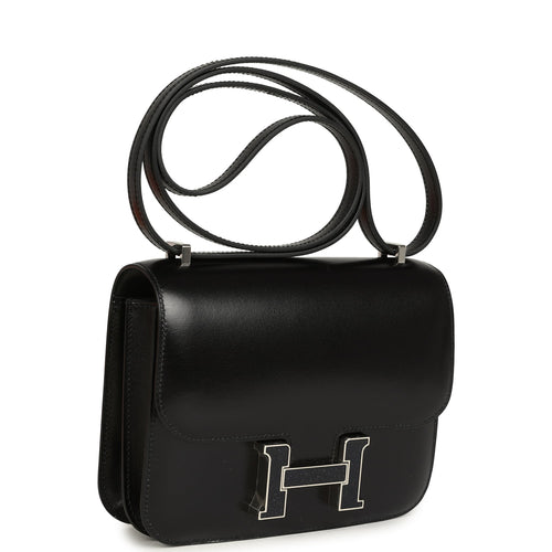 Hermes Constance 18 Black Box Aventurine Hardware