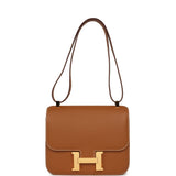 Pre-owned Hermes Constance 24 Gold Epsom Gold Hardware - Thumbnail View 7