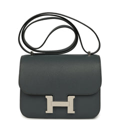 Hermes Constance 18 Carbone Chevre Mysore Palladium Hardware