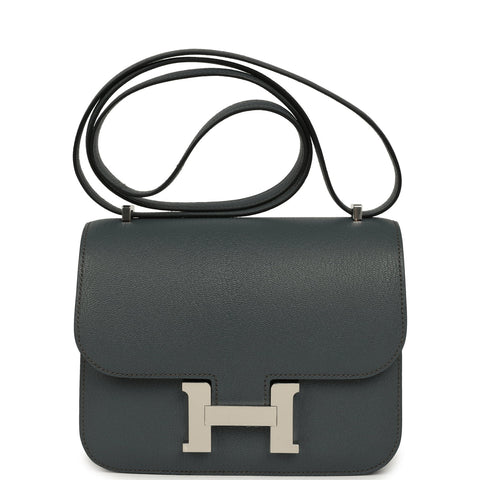 Hermes Constance 18 Carbone Chevre Mysore Palladium Hardware