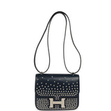 Hermes Constance 18 Clouté Bleu Abysse Box Palladium Hardware - Thumbnail View 7