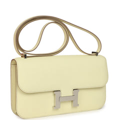Hermes Constance Elan Jaune Milton Epsom Palladium Hardware