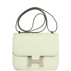 Hermes Constance 18 Vert Fizz Epsom Palladium Hardware