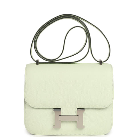 Hermes Constance 18 Vert Fizz Epsom Palladium Hardware