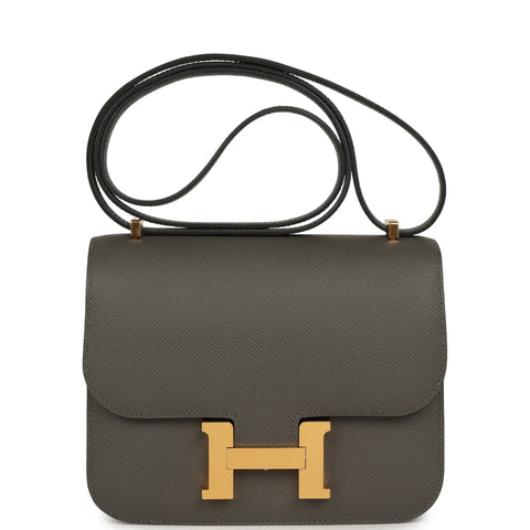 Hermes Constance 18 Gris Meyer Epsom Gold Hardware