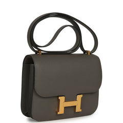 Hermes Constance 18 Gris Meyer Epsom Gold Hardware