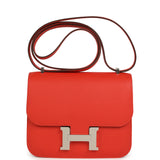 Hermes Constance 18 Capucine Epsom Palladium Hardware - Thumbnail View 1