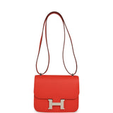 Hermes Constance 18 Capucine Epsom Palladium Hardware - Thumbnail View 7