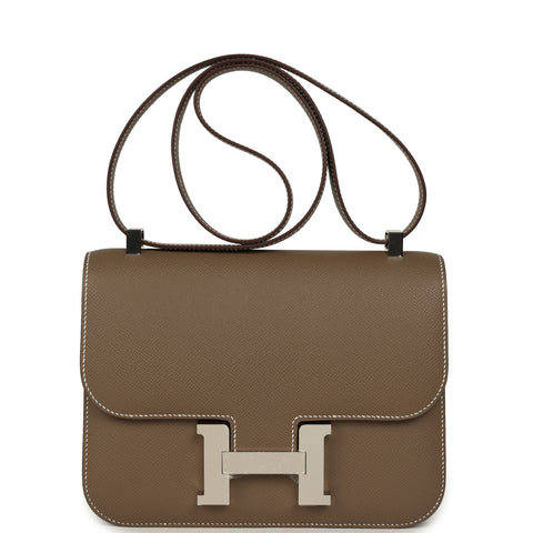 Hermes Constance 1-24 Etoupe Epsom Palladium Hardware