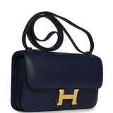 Pre-owned Hermes Constance Elan Bleu Indigo Epsom Gold Hardware - Thumbnail View 2