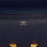 Pre-owned Hermes Constance Elan Bleu Indigo Epsom Gold Hardware - Thumbnail View 8