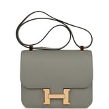 Pre-owned Hermes Special Order (HSS) Constance 24 Gris Mouette Verso Epsom Rose Gold Hardware - Thumbnail View 1