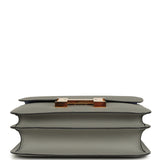 Pre-owned Hermes Special Order (HSS) Constance 24 Gris Mouette Verso Epsom Rose Gold Hardware - Thumbnail View 7