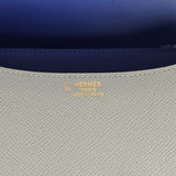 Pre-owned Hermes Special Order (HSS) Constance 24 Gris Mouette Verso Epsom Rose Gold Hardware - Thumbnail View 8