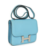 Pre-owned Hermes Constance 18 Celeste Epsom Palladium Hardware - Thumbnail View 2