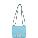 Pre-owned Hermes Constance 18 Celeste Epsom Palladium Hardware - Thumbnail View 7