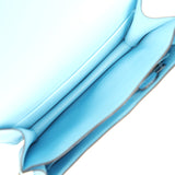 Pre-owned Hermes Constance 18 Celeste Epsom Palladium Hardware - Thumbnail View 9