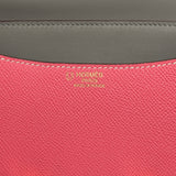Pre-owned Hermes Special Order (HSS) Constance 24 Rose Azalee Verso Epsom Gold Hardware - Thumbnail View 7