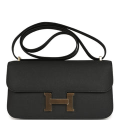 Hermes Constance Elan Plomb Epsom Gold Hardware