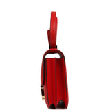 Pre-owned Hermes Constance 18 Rouge De Couer Chevre Mysore Permabrass Hardware - Thumbnail View 4