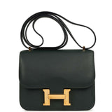 Pre-owned Hermes Constance 18 Vert Anglais Chevre Mysore Gold Hardware - Thumbnail View 1