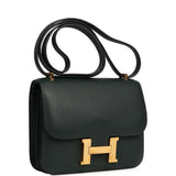 Pre-owned Hermes Constance 18 Vert Anglais Chevre Mysore Gold Hardware - Thumbnail View 2