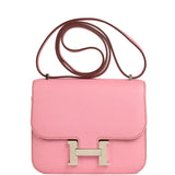 Pre-owned Hermes Constance 18 Bubblegum Epsom Palladium Hardware - Thumbnail View 1