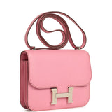 Pre-owned Hermes Constance 18 Bubblegum Epsom Palladium Hardware - Thumbnail View 2