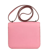 Pre-owned Hermes Constance 18 Bubblegum Epsom Palladium Hardware - Thumbnail View 4