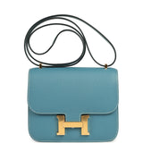 Hermes Constance 18 Blue Jean Epsom Gold Hardware - Thumbnail View 1