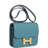 Hermes Constance 18 Blue Jean Epsom Gold Hardware - Thumbnail View 2