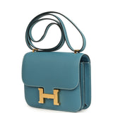 Hermes Constance 18 Blue Jean Epsom Gold Hardware - Thumbnail View 5